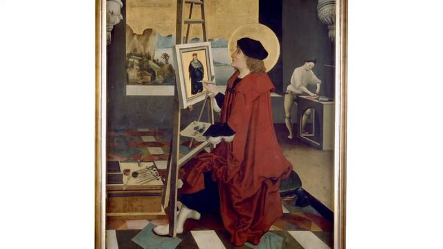 Niklaus Manuel Deutsch, St. Luke Painting the Virgin, 1515 смотреть онлайн