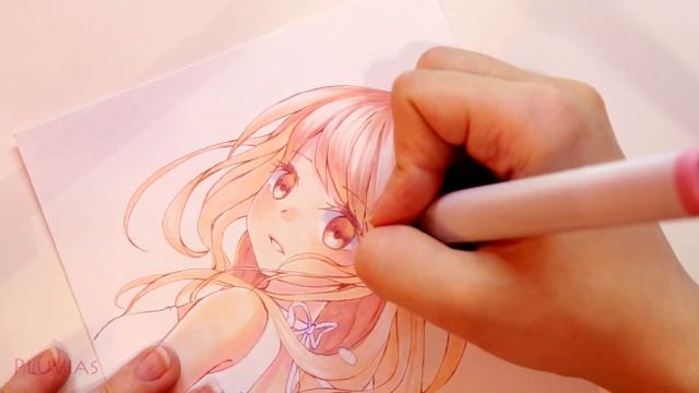 【Copic Markers】Flowing Tears - Speedpaint смотреть онлайн