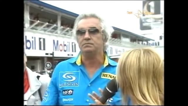 F1 Germania 2005 - Stella Bruno intervista Flavio Briatore dopo il Gran Premio смотреть онлайн