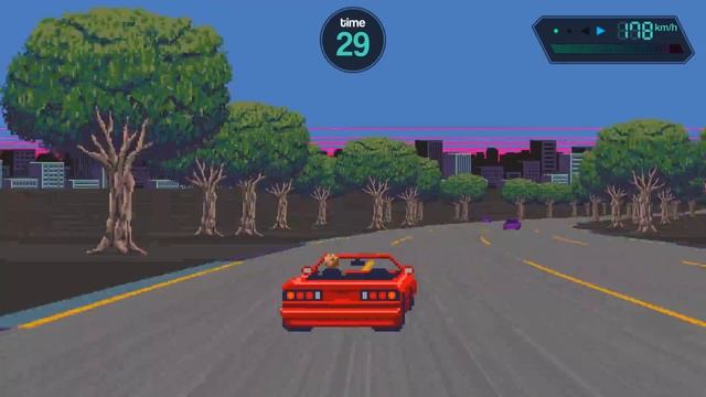 Slipstream - Pseudo3D Racing Game - Demo Video смотреть онлайн