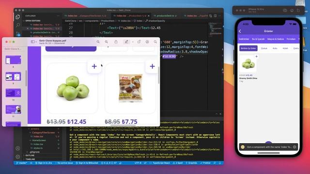 React Native Getir Clone #9 - Ürün Listeleme Sayfası için Product List Componenti Oluşturma смотреть онлайн