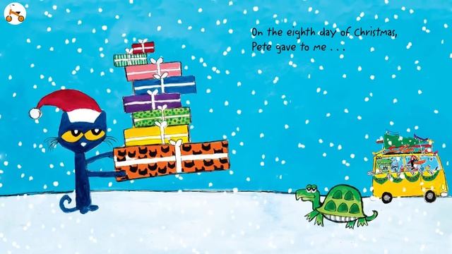 Pete the Cat's 12 Groovy Days of Christmas | Animated Book | Read aloud смотреть онлайн