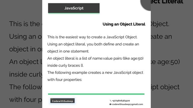 Objects are Variables | JS variables and object | 2020 смотреть онлайн