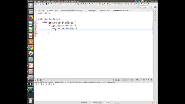 Java In One Minute - Sorting an array of integers with Selection Sort Algorithm смотреть онлайн