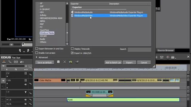 36. Export to File [EDIUS 6 Basics] смотреть онлайн