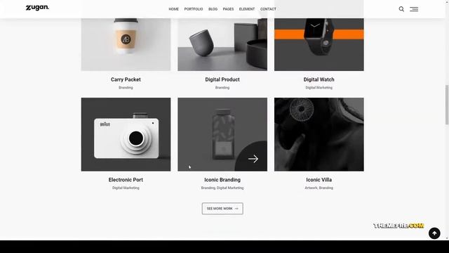 Zugan - Minimal Portfolio WordPress Theme minimal portfolio Kouda смотреть онлайн
