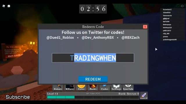 New Code Survive The Killer - Roblox смотреть онлайн