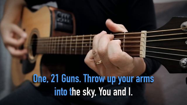 21 Guns By Green Day | Acoustic Guitar Karaoke | Backing Track | Singalong | Instrumental | Lyrics