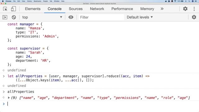 How to get unique object properties in JavaScript смотреть онлайн