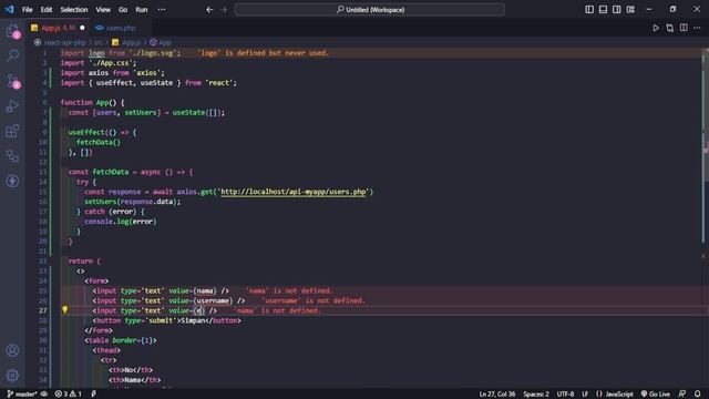 React CRUD PHP API : Install Axios, Create API Using PHP, Get Data, Add Data #1 смотреть онлайн