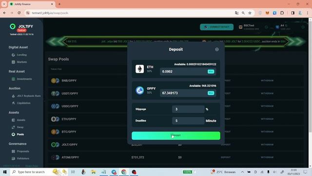 Tutorial mengerjakan Joltify Testnet смотреть онлайн
