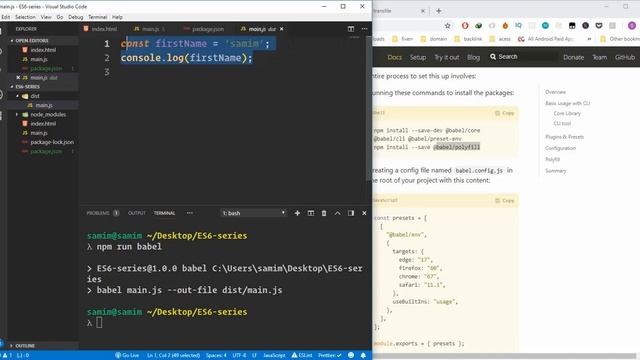 Javascript ES6 tutorial for beginners in bangla (part-23) | ES6 babel смотреть онлайн