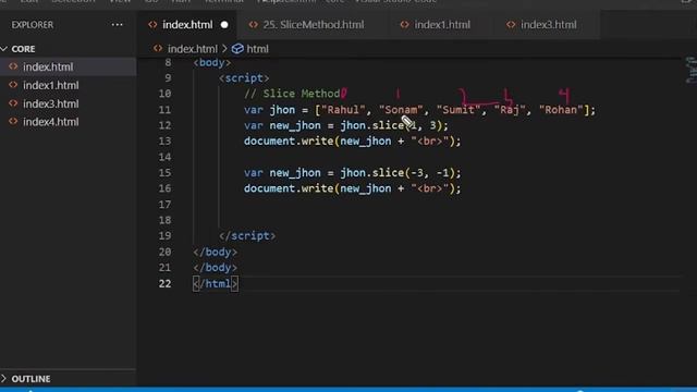 94. slice method in array |Chanel Walla | java script смотреть онлайн