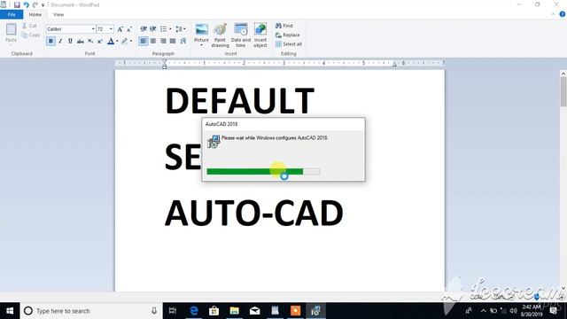 DEFAULT SETTING OF AUTOCAD 2018 смотреть онлайн