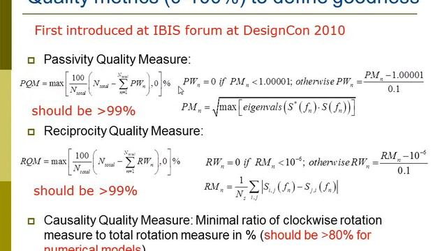 Quality of S-parameter models смотреть онлайн