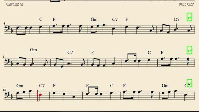 Oh Christmas Tree Partitura de Trombón Tuba Chelo Fagot y Bombardino El Abeto Partituras en clave d смотреть онлайн