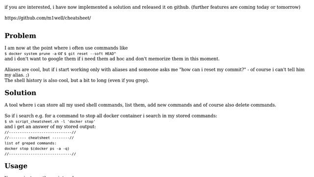 What is the best way to store and list commands (especially for git and docker) (like a cheat... смотреть онлайн