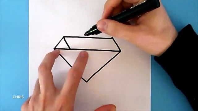 HOW TO DRAW A DIAMOND STEP BY STEP : EASY DRAWING TUTORIAL - By Rizzo Chris смотреть онлайн