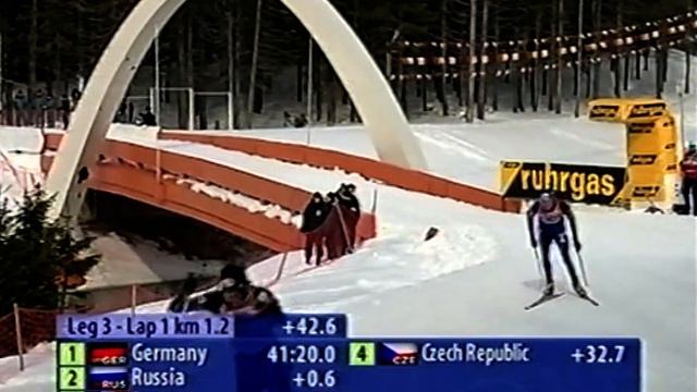 БИАТЛОН. ЧМ 2003. Ханты-Мансийск. Мужчины. Эстафета 4 х 7,5 км. (Eurosport). 21.03.2003. смотреть онлайн