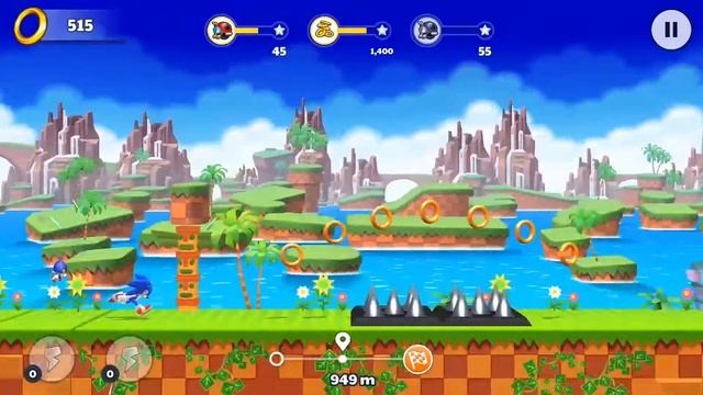 Sonic Runners Adventure Green Hill Level 8 Walkthrough Gameplay Android/iOS смотреть онлайн