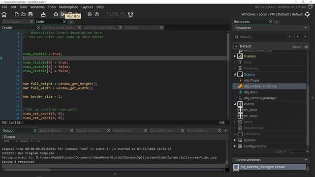 GMS2: Making a Dynamic Split-screen [Download Available!] смотреть онлайн