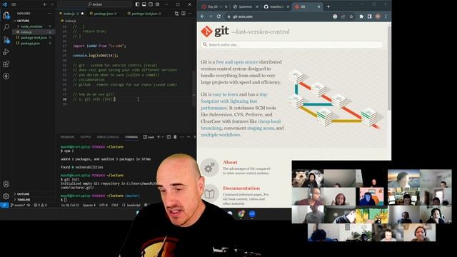 Lecture on Node, NPM, Git at Hackmyhead Coding Bootcamp смотреть онлайн