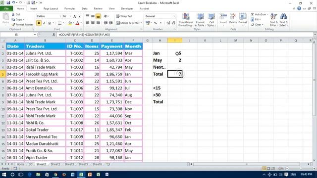Use of COUNTIF with Multiple Criteria - Excel смотреть онлайн