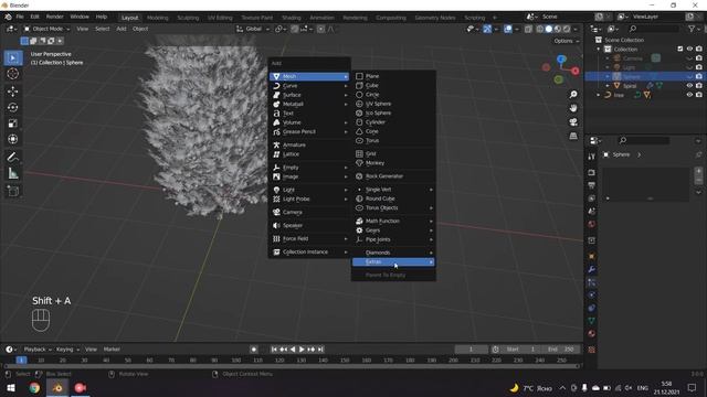 How to Make a Christmas Tree in Blender 3.0 | 3D Modeling Process смотреть онлайн