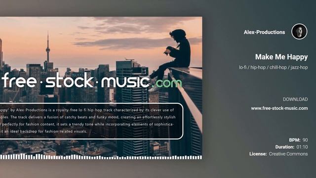 Make Me Happy by Alex-Productions [ Lo-Fi Hip-Hop / Chill-Hop / Jazz-Hop ] | free-stock-music.com смотреть онлайн