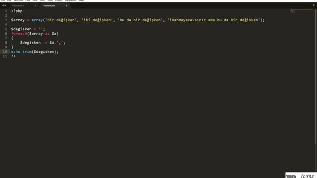 PHP implode() Fonksiyonu Ders 47 смотреть онлайн