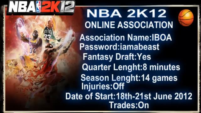 NBA 2K12 - ONLINE ASSOCIATION - FANTASY DRAFT - PS3 - JOIN NOW! - смотреть онлайн