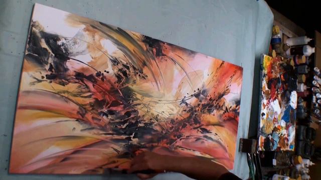 Mix Lang Abstract Art , painting demo. simple design fun Mike Lang смотреть онлайн