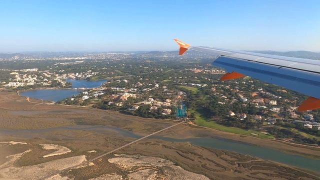 Landing at Faro Airport, Algarve, Portugal - Airbus A319-111 - LTN-FAO смотреть онлайн