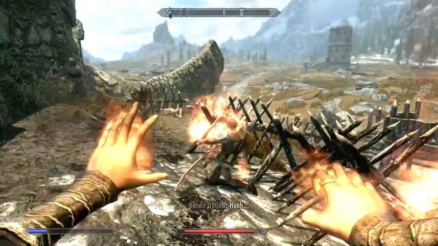 Alik'r Warrior tries to save me from danger - Skyrim смотреть онлайн