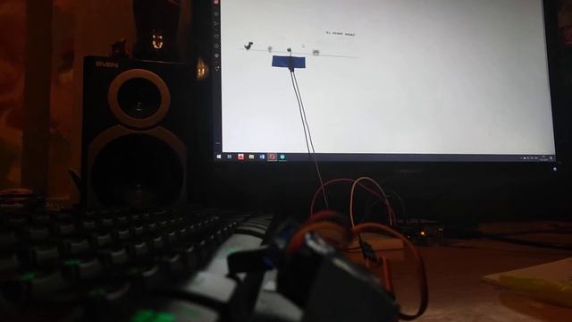 СЕРВО ИГРАЕТ В ГУГЛ ДИНОЗАВРА || SERVO PLAYING IN GOOGLE DINOSAUR смотреть онлайн