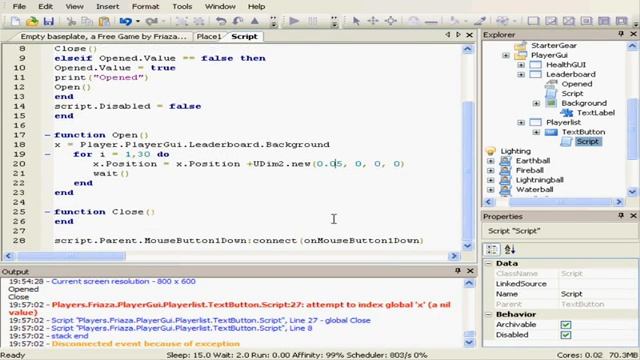 ROBLOX Lua Scripting Tutorial 10 Advanced GUI смотреть онлайн
