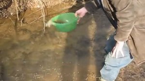 Промывка лотком ч 2