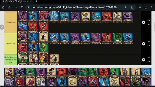 la tier list menos confiable 2da parte skullgirls diamante y oro смотреть онлайн
