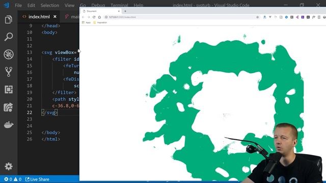 This SVG Turbulence Animation with Anime.js is AWESOME! Tutorial смотреть онлайн