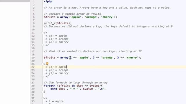 PHP Array Basics смотреть онлайн