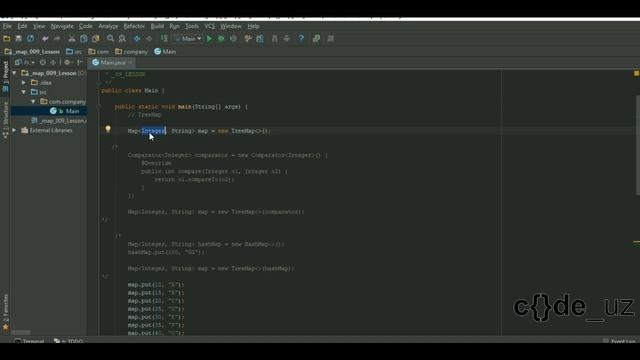 Java Map. 9 - TreeMap смотреть онлайн