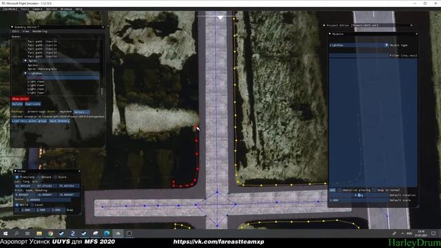 (4) Делаем Аэропорт Усинск для MFS2020, рулёжные дороги и пример стоянок для самолётов. смотреть онлайн