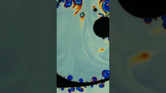 Soap solution under a microscope, looks like some kind of psychedelic video 😮 смотреть онлайн