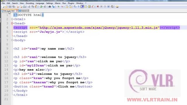 Basic filter selectors in jquery Part 2 English-09-vlr training смотреть онлайн