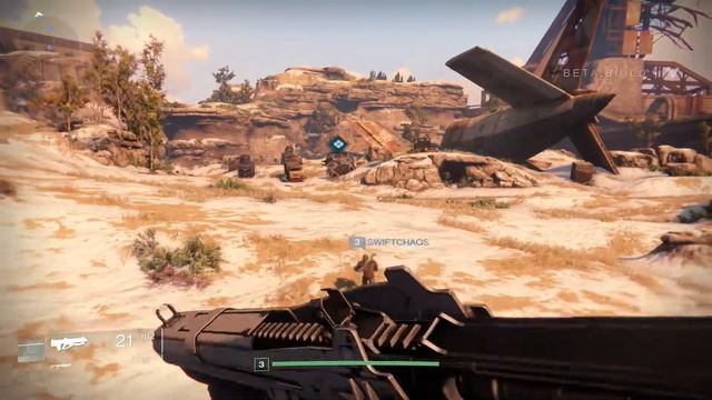 Destiny Beta Gameplay - Earth: Defend the Warsat Event Co-op (PS4) смотреть онлайн