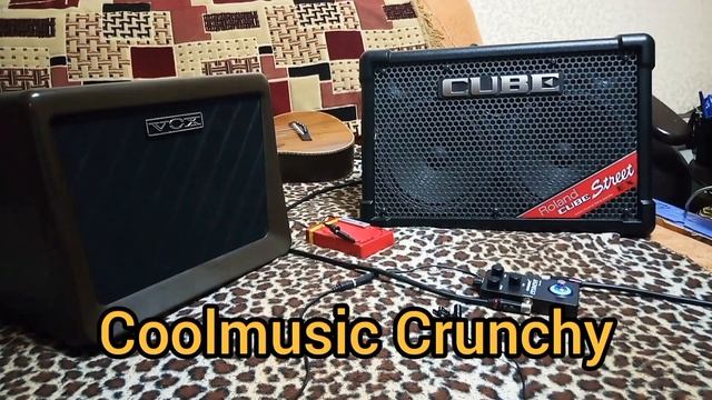 Roland CUBE Street Eх и педаль перегруза CoolMusic Crunchy Overdrive. Сравнительный тест.