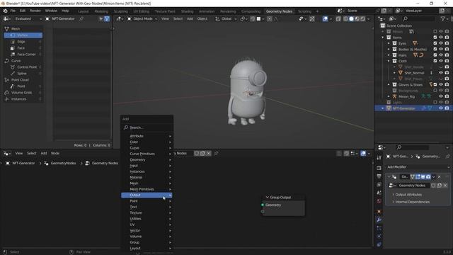 NFT Generator in Geometry Nodes | Blender Tutorial смотреть онлайн