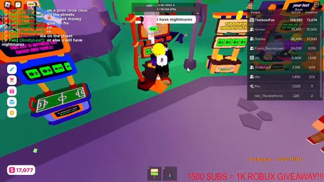 roblox pls donate road to 100k donated!!! (donating 300 robux to subs and saving for a blimp) смотреть онлайн