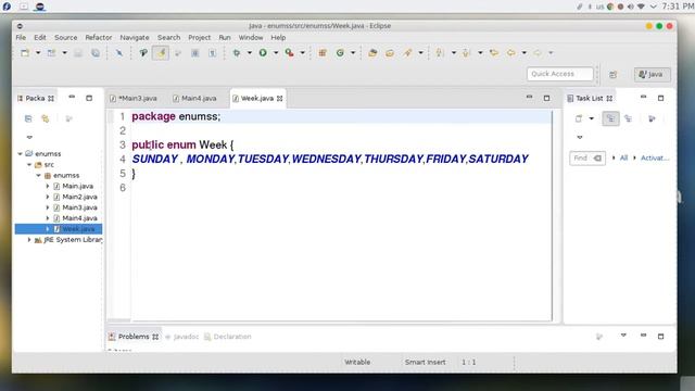 206 Java advanced JAVA enums with switch смотреть онлайн