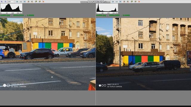 Фото сравнение Xiaomi MI8 vs Xiaomi MI9 смотреть онлайн